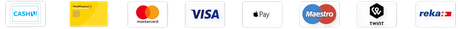 Twint, PostFinance, Mastercard, Visa, Apple Pay, Maestro, Google Pay, Reka